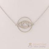925 STERLING SILVER -BROW CHAKRA NECKLACE - Gemstone Silver Jewelry