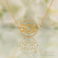 14kt Gold Vermeil - Lotus Good Karma Chakra Necklace
