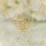 14kt Gold Vermeil - Hand Of Fatima Good Karma Chakra Necklace