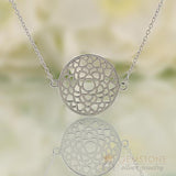 925 STERLING SILVER -CROWN CHAKRA NECKLACE - Gemstone Silver Jewelry