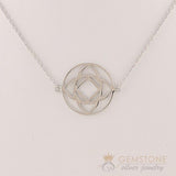 925 STERLING SILVER -CHOKER BASE CHAKRA NECKLACE - Gemstone Silver Jewelry