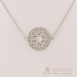 925 STERLING SILVER -HEART CHAKRA NECKLACE - Gemstone Silver Jewelry