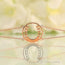 14kt Rose Gold Vermeil - Horseshoe Good Karma Chakra Bracelet