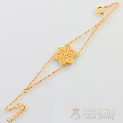 14KT YELLOW GOLD -COEXIST IN HARMONY CHAKRA BRACELET - Gemstone Silver Jewelry