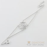 925 STERLING SILVER -BUDDHA GOOD KARMA CHAKRA BRACELET - Gemstone Silver Jewelry