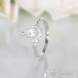 Moonstone Ring-Princess-S - gemstonesilverjewelryus