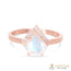 14k Rose Gold Vermeil Moonstone Ring - Uplift