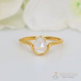 14k Gold Vermeil Moonstone Ring - Ecstasy - gemstonesilverjewelryus
