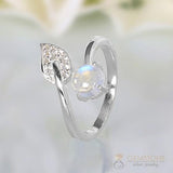 Moonstone Ring-Harmony-S - gemstonesilverjewelryus