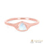 14k Rose Gold Vermeil Moonstone Ring - Novella