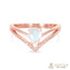 14k Rose Gold Vermeil Moonstone Ring - Boundless Drop