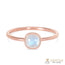 14k Rose Gold Vermeil Moonstone Ring - Rhythm