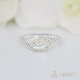Moonstone Ring-Chatoyant-S - gemstonesilverjewelryus