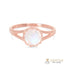 14k Rose Gold Vermeil Moonstone Ring - Honor