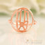 14kt Rose Gold Vermeil - Hand Of Fatima Good Karma Chakra Ring