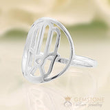 925 STERLING SILVER -HAND OF FATIMA GOOD KARMA CHAKRA RING - Gemstone Silver Jewelry
