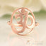 14kt Rose Gold Vermeil - Om Good Karma Chakra Ring