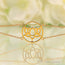 14kt Gold Vermeil - Lotus Good Karma Chakra Bracelet
