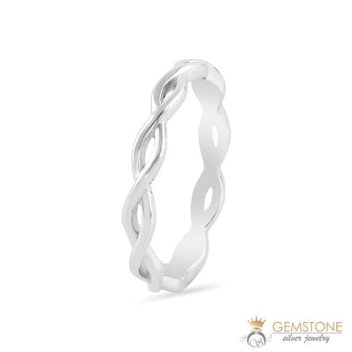 Silver Ring-Weaved Lace