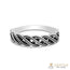 Silver Ring-Interlocked Lace