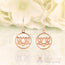 14kt Rose Gold Vermeil - Lotus Good Karma Chakra Earring