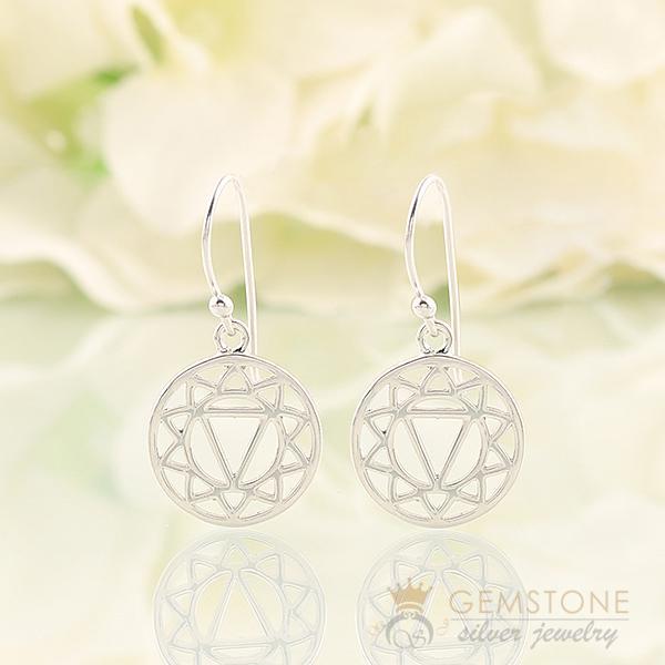 925 STERLING SILVER -SOLAR PLEXUS CHAKRA EARRING - Gemstone Silver Jewelry