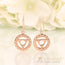 14kt Rose Gold Vermeil - Throat Chakra Earring