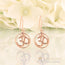 14kt Rose Gold Vermeil - Om Good Karma Chakra Earring