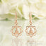 14kt Rose Gold Vermeil - Buddha Good Karma Chakra Earring