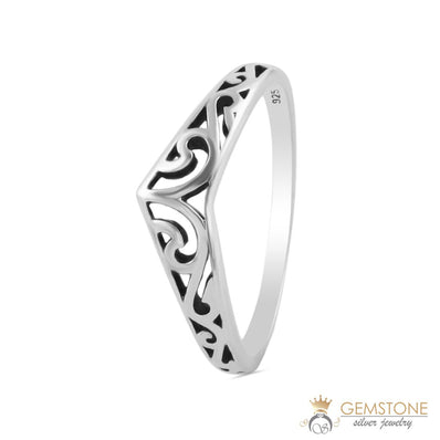 Silver Ring-Royal Wreath