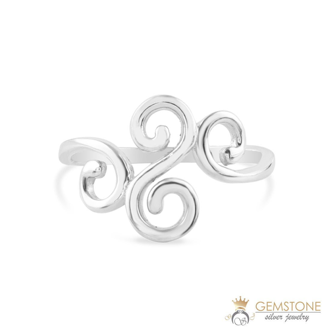 Silver Ring-Cheeky swirls