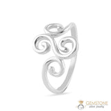 Silver Ring-Cheeky swirls