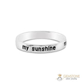 Silver Ring-Sunshine Signet
