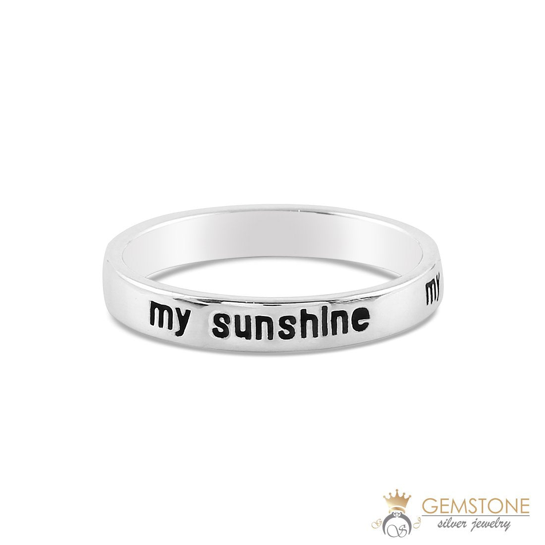 Silver Ring-Sunshine Signet