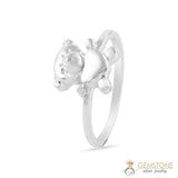 Silver Ring-Cuddly Bear