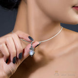 Moonstone Pendant-Circle Of Life - Gemstone Silver Jewelry