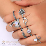 Silver Ring-Nature's Blessings - gemstonesilverjewelryus