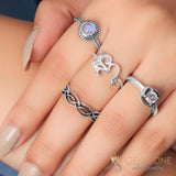 Silver Ring-Sacred Prayer - gemstonesilverjewelryus