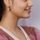 14KT ROSE GOLD -COEXIST GOOD KARMA CHAKRA EARRING - gemstonesilverjewelryus