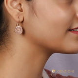 14KT ROSE GOLD -CROWN CHAKRA EARRING - gemstonesilverjewelryus