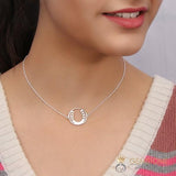 925 STERLING SILVER -HORSESHOE GOOD KARMA CHAKRA CHOKER - gemstonesilverjewelryus
