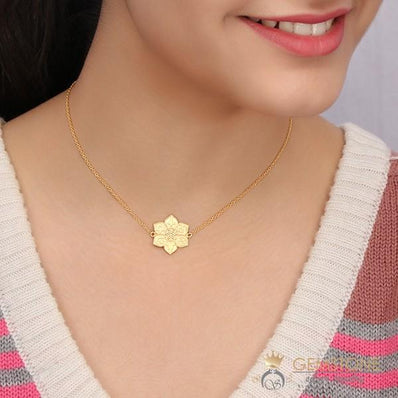 14KT YELLOW GOLD -COEXIST IN HARMONY CHAKRA NECKLACE - Gemstone Silver Jewelry