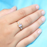 14k Gold Vermeil Moonstone Ring - Royalty - gemstonesilverjewelryus