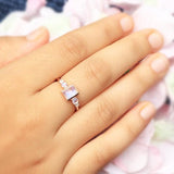 14k Rose Gold Vermeil Moonstone Ring - Royalty - gemstonesilverjewelryus