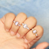 14k Gold Vermeil Moonstone Ring - Royalty - gemstonesilverjewelryus