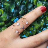 14k Gold Vermeil Moonstone Ring - Gossamer - gemstonesilverjewelryus