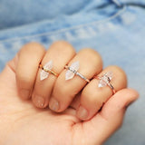 14k Gold Vermeil Moonstone Ring - Sense - gemstonesilverjewelryus