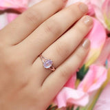 14k Rose Gold Vermeil Moonstone Ring - Verve - gemstonesilverjewelryus