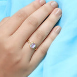 14k Gold Vermeil Moonstone Ring - Verve - gemstonesilverjewelryus