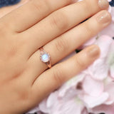 14k Rose Gold Vermeil Moonstone Ring - Honor - gemstonesilverjewelryus